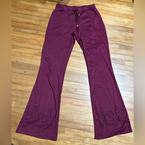 MAUVE CASUAL PANTS - Picture 1 of 3